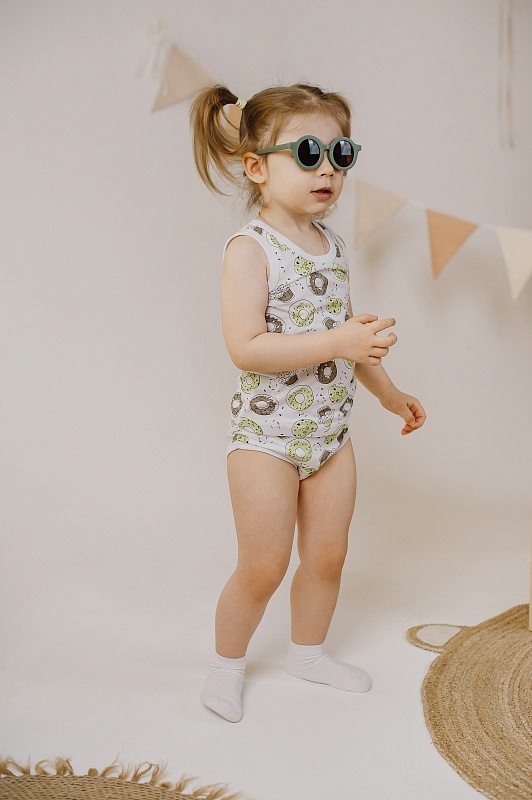 Комплект для девочек (трусы и майка). Кулирка (100% хлопок), Арт. ТМДКп