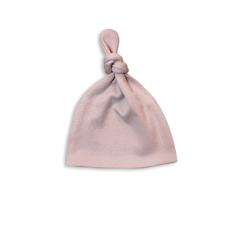 Шапочка с узелком. Интерлок Пенье (100% хлопок), Арт. Ш2ИП_Серый