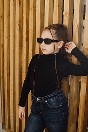 Водолазка. Кашкорсе чёрный (95% хлопок, 5% лайкра)