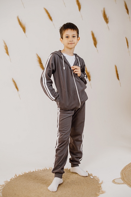 Костюм (джемпер на молнии и брюки). Футер с начёсом (100% хлопок), Арт. К22ФГ