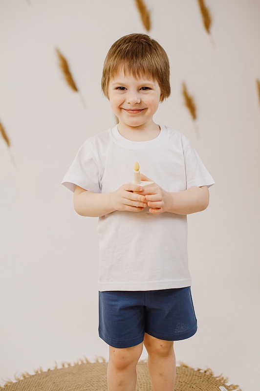 Футболка. Кулирка / белая (100% хлопок), Арт. ФКб