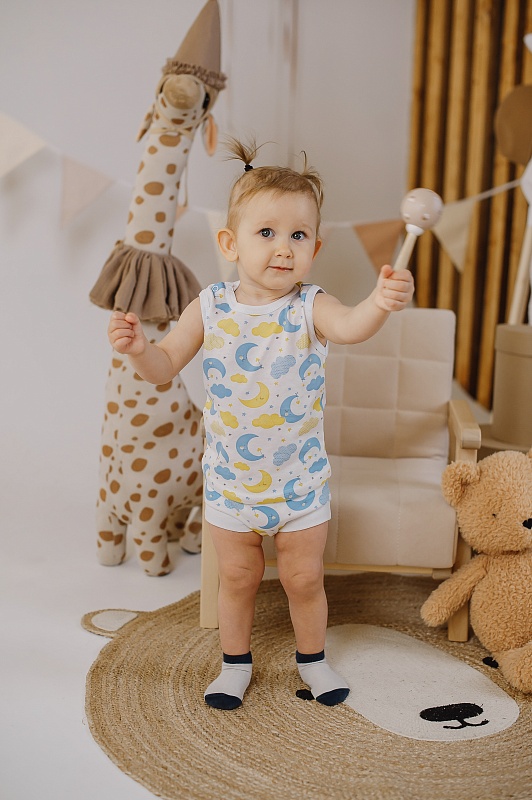 Майка (кнопки). Кулирка (100% хлопок), Арт. МККп