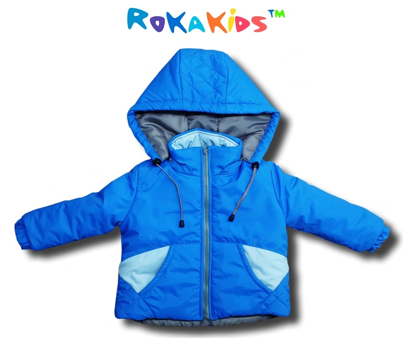Куртка утепленная для мальчика (васильково-голубой). Ткань - Dewspo 240 T Milky (100% полиэстер), Арт. 2СМ(вг)
