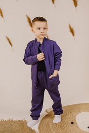 Костюм (джемпер на молнии и брюки). Футер с лайкрой (80% хлопок, 20% лайкра)