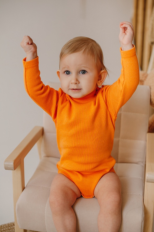 Боди-водолазка. Кашкорсе с начесом (95% хлопок, 5% лайкра), Арт. ВБКн