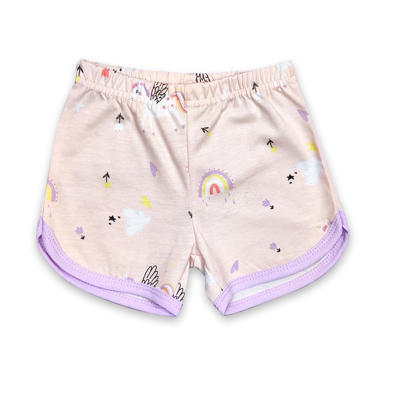 Шорты для девочек. Кулирка (100% хлопок), Арт. ШДКн_Единороги
