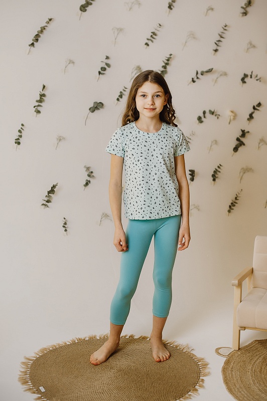 Бриджи для девочек (3/4). Кулирка (95% хлопок, 5% лайкра), Арт. Б2КЛ