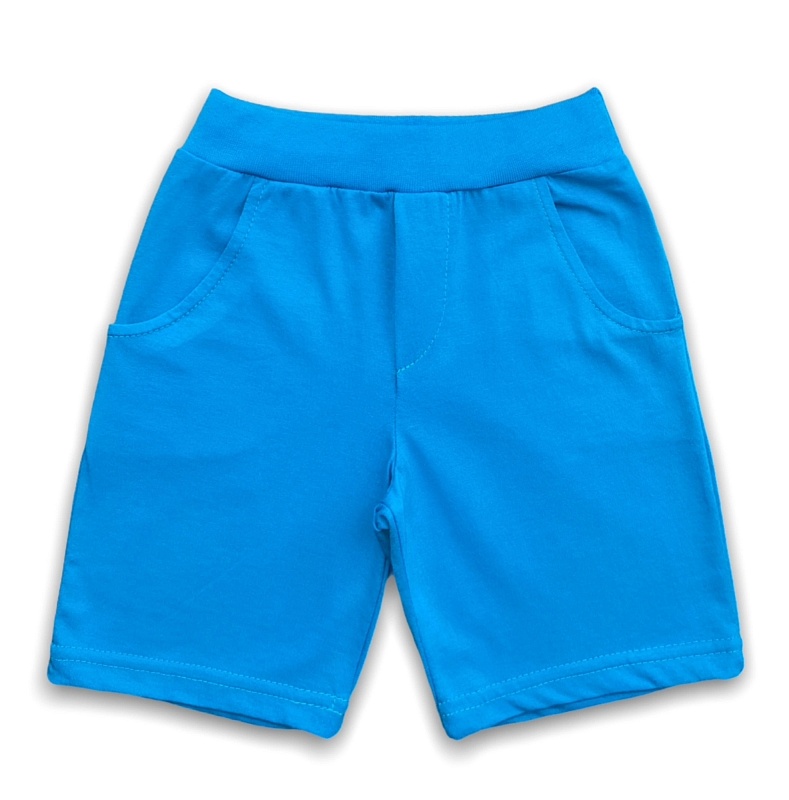 Бриджи для мальчиков. Кулирка (100% хлопок), Арт. БрМКг_Синий