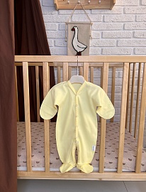 Комбинезон (кнопки). Интерлок Пенье гладкокрашенный (100% хлопок)