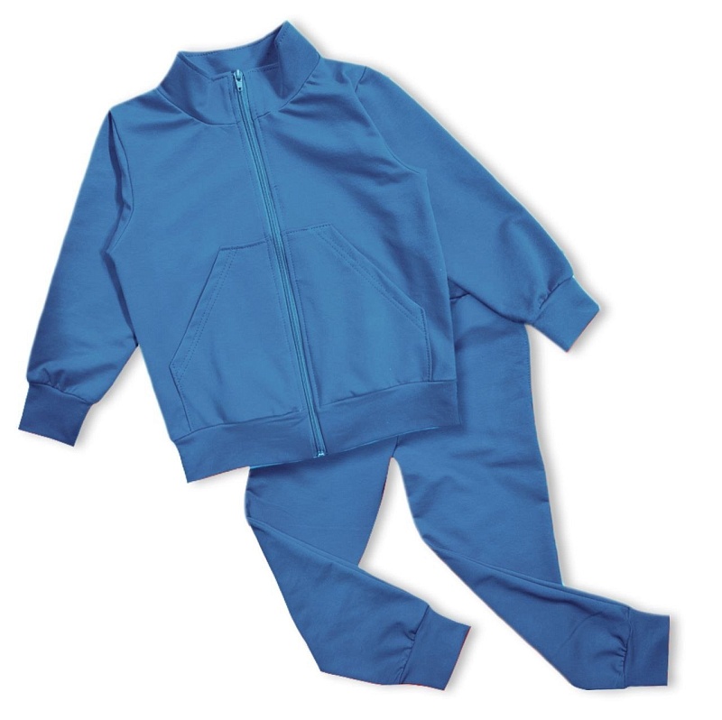 Костюм (джемпер на молнии и брюки). Футер с лайкрой (80% хлопок, 20% лайкра), Арт. К88Ф2Л_Ниагара