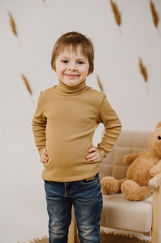 Водолазка. Кашкорсе (95% хлопок, 5% лайкра), Арт. ВКо_Капучино