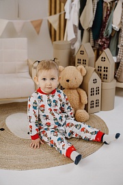 Комбинезон (манжеты, кнопки). Интерлок Пенье (100% хлопок)