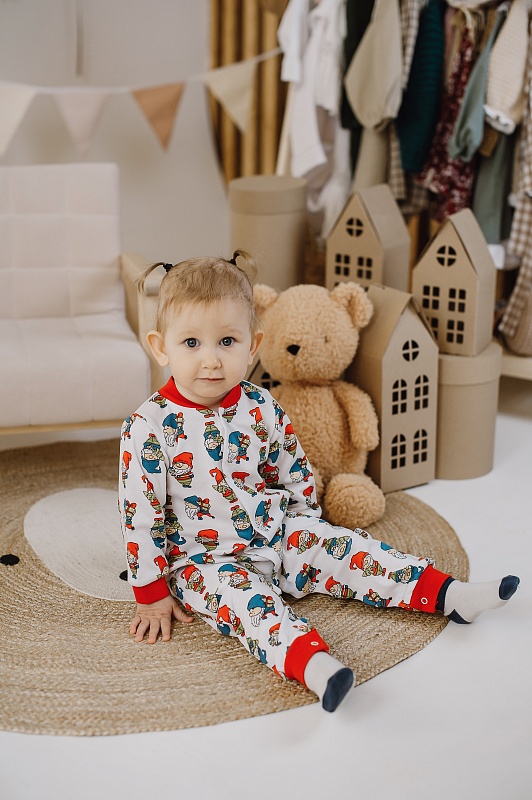 Комбинезон (манжеты, кнопки). Интерлок Пенье (100% хлопок), Арт. КБзМ2КИнП