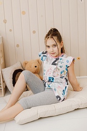 Бриджи для девочек. Кулирка (95% хлопок, 5% лайкра)