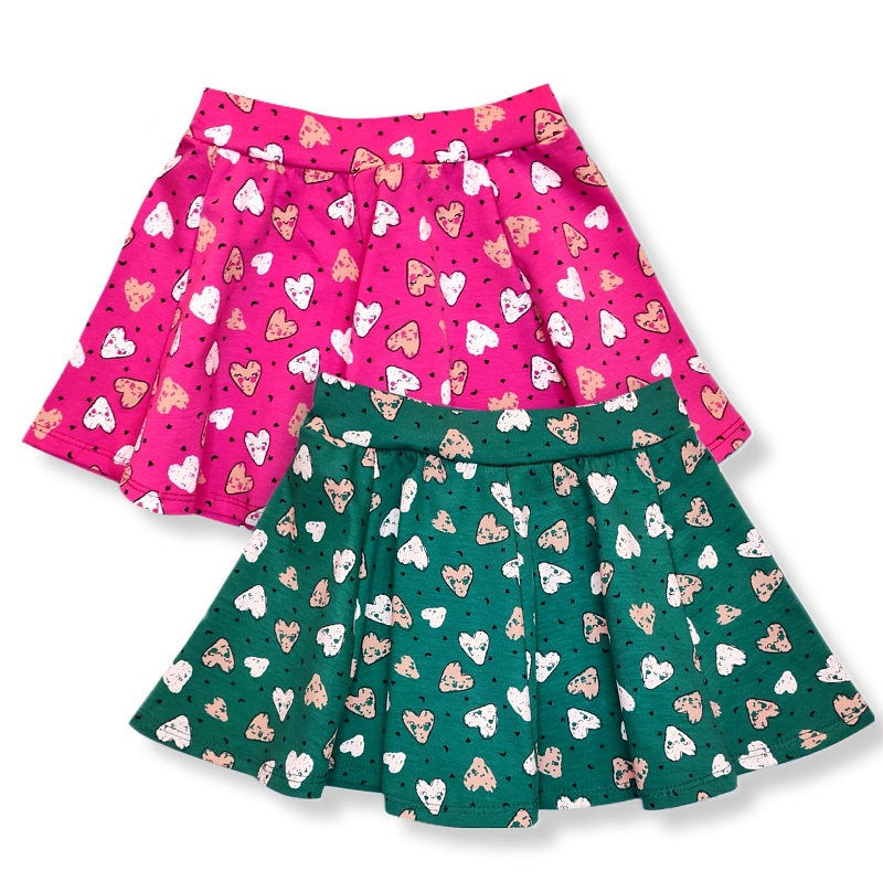 Юбка. Кулирка (95% хлопок, 5% лайкра), Арт. ЮКл_Зеленый