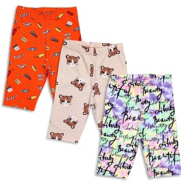 Бриджи для девочек. Кулирка (95% хлопок, 5% лайкра)