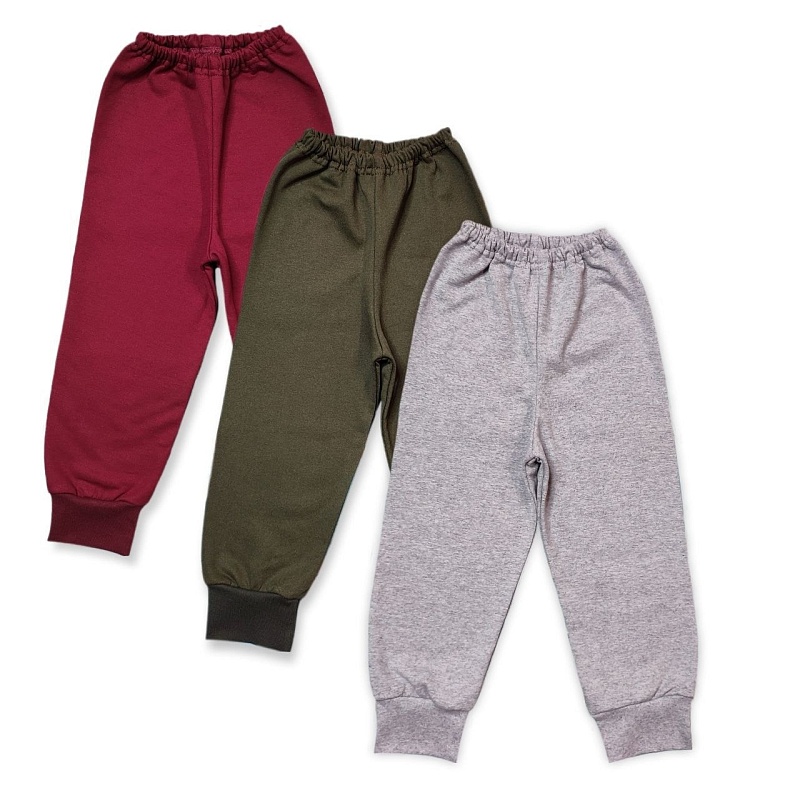 Брюки. Футер с начёсом (100% хлопок), Арт. БФг_Хаки